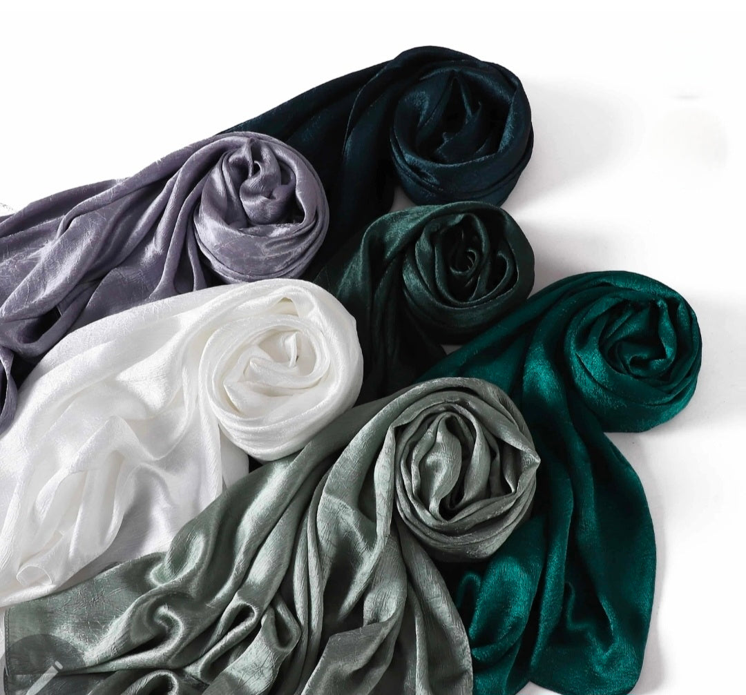 Textured Satin Hijabs
