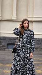Black and White Jungle Bird Dress