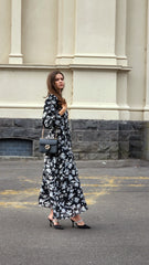 Black and White Jungle Bird Dress