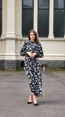 Black and White Jungle Bird Dress