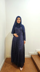 Blue Sequin Sparkle Dress