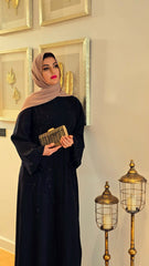 Luxe Embellished Black Abaya