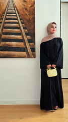 Luxe Embellished Black Abaya