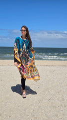 Seaside Muse Silk Kaftan