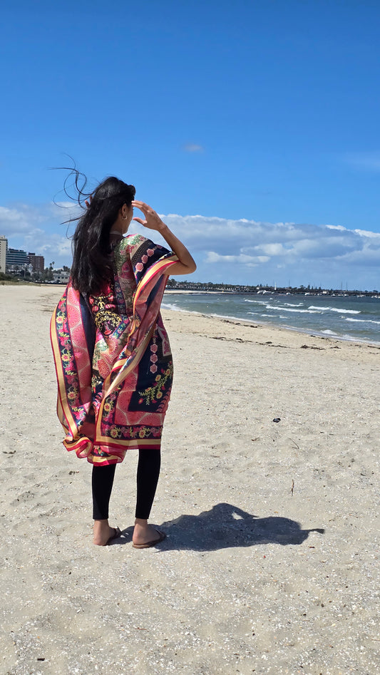 Summer Solace Silk Kaftan