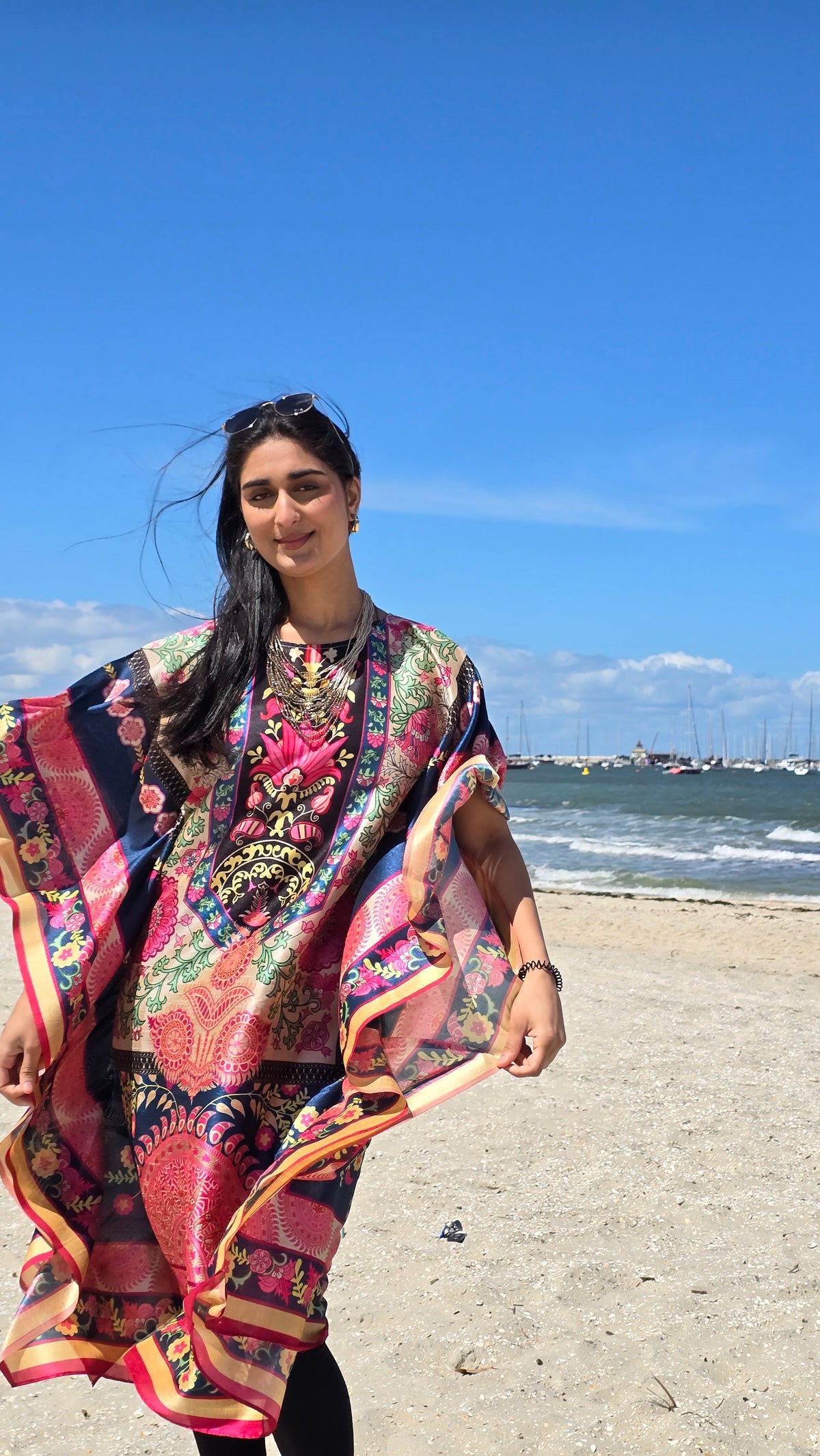 Summer Solace Silk Kaftan