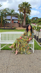 Jungle Canopy Frill Detail Dress