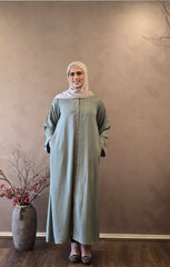 Sage Bloom Abaya