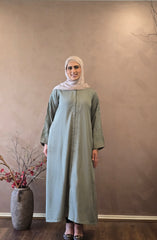 Sage Bloom Abaya