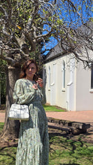 Sage Bloom Maxi Dress