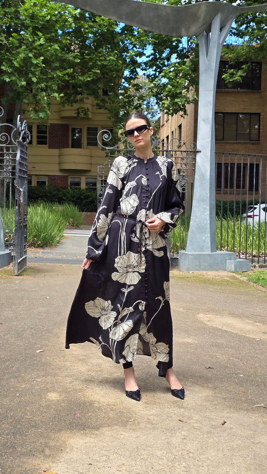 Midnight Bloom Maxi Dress