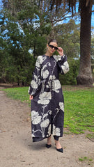 Midnight Bloom Maxi Dress