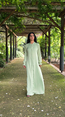 Classic Garden Abaya With Elastic Cuffs