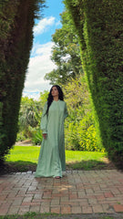 Classic Garden Abaya With Elastic Cuffs