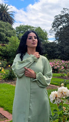Classic Garden Abaya With Elastic Cuffs