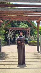 Classic Moss Abaya With Elastic Cuffs