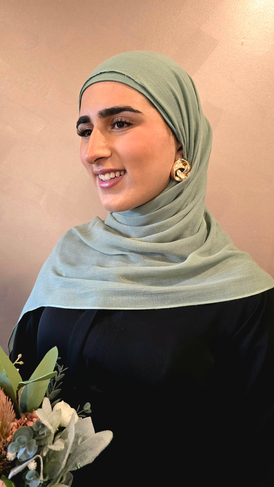 Light Green Modal Hijab