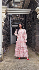 Wild Rose Tiered Cascade Dress