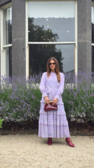 Lavender Drift Tiered Cascade Dress