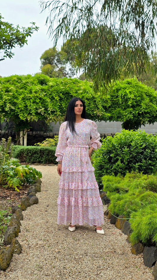 Spring Meadow Tiered Cascade Dress