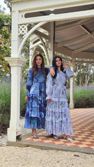 Ocean Drift Tiered Cascade Dress