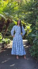 Sage Garden Lace Tiered Dress
