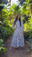 Sage Garden Lace Tiered Dress