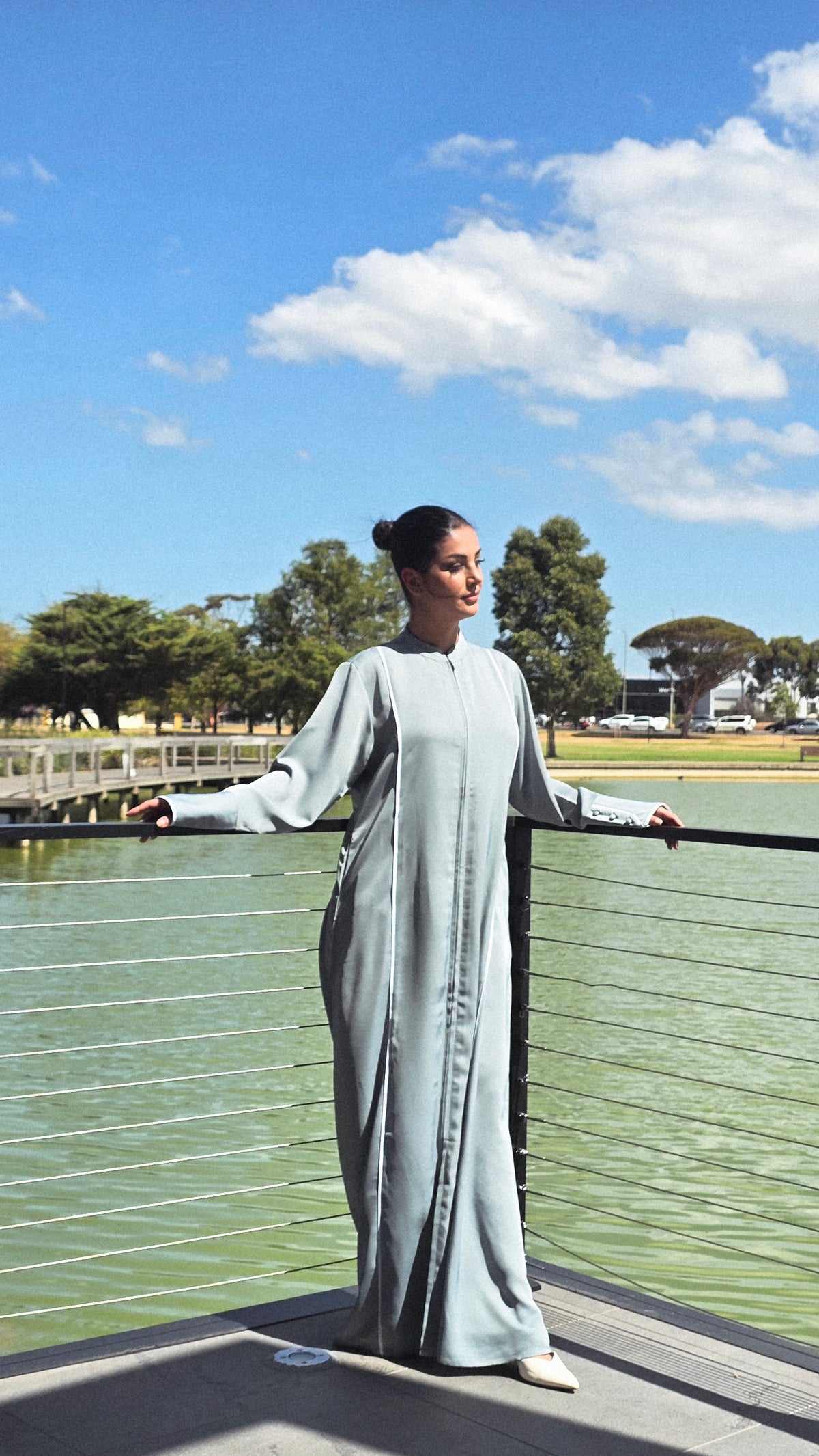 Sea Moss Serenity Abaya