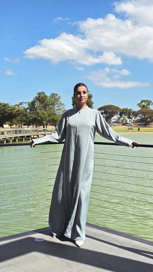 Sea Moss Serenity Abaya