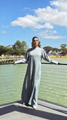 Sea Moss Serenity Abaya