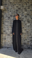 Imperial Black Embellished Abaya