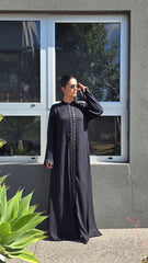 Imperial Black Embellished Abaya