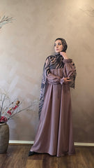 Smoke Cocoa Closed Abaya