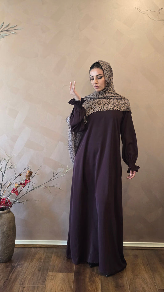 Dark Chocolate Closed Abaya