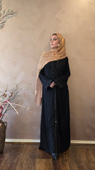 Whisper of Gold Back Abaya