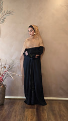 Whisper of Gold Back Abaya