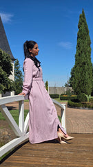 The Aurelia Lilac Linen Maxi