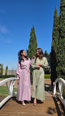 The Aurelia Lilac Linen Maxi