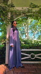 Bluish Grey Regal Fold Abaya