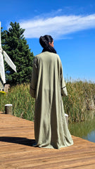 Sage Mist Grace Open Abaya