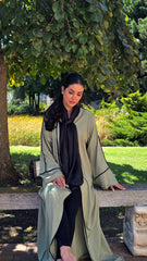 Sage Mist Grace Open Abaya