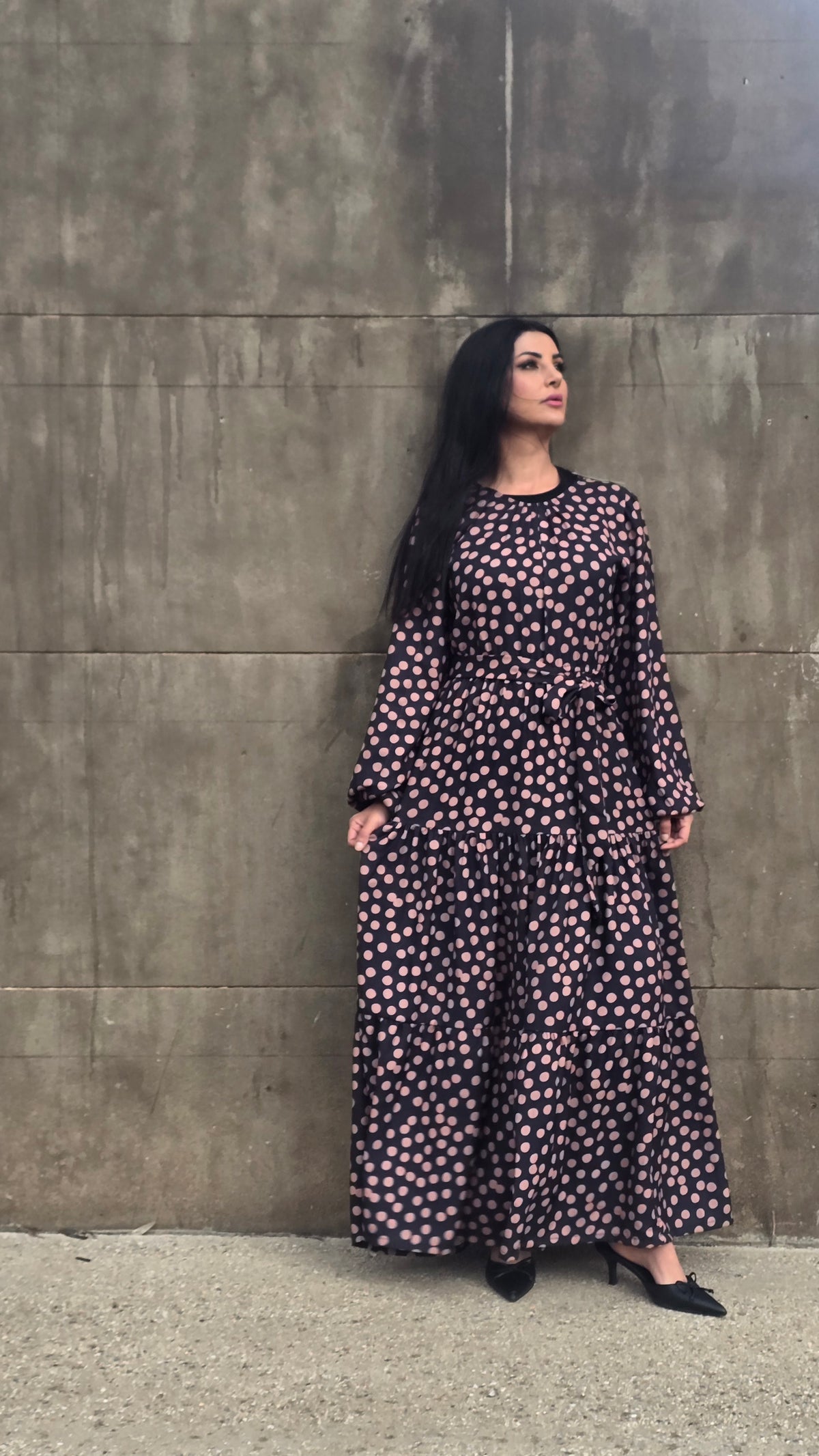 Polka Grace Tiered Dress