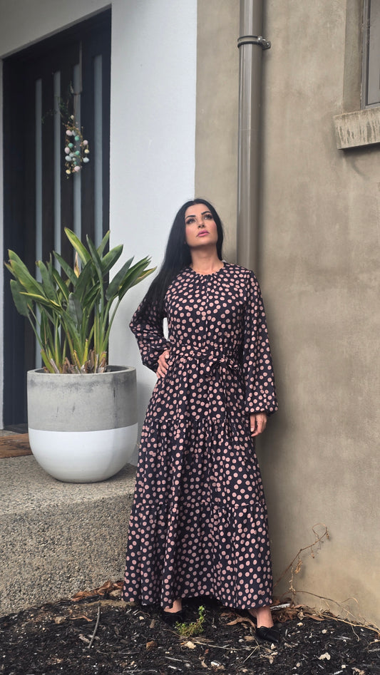 Polka Grace Tiered Dress