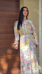 Floral Grace Tiered Dress