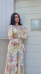Floral Grace Tiered Dress