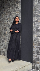 Midnight Grace Tiered Dress