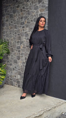 Midnight Grace Tiered Dress