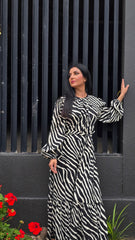 Noir Safari Maxi Dress