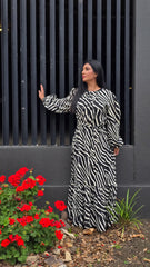 Noir Safari Maxi Dress