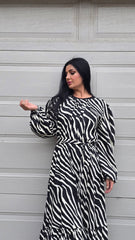 Noir Safari Maxi Dress